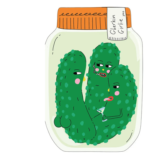 Gherkin girlie card