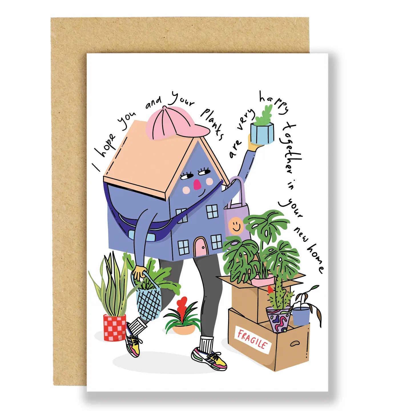 New house plant friend card