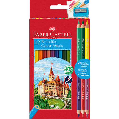 Faber Castell pencils 12+3