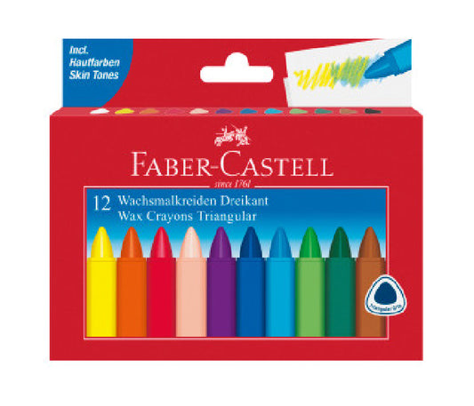 Faber Castell wax crayons - box of 12