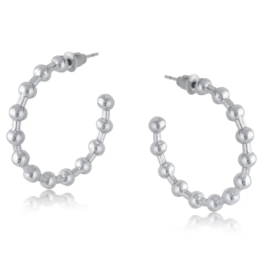 Ball hoop earrings - Louise