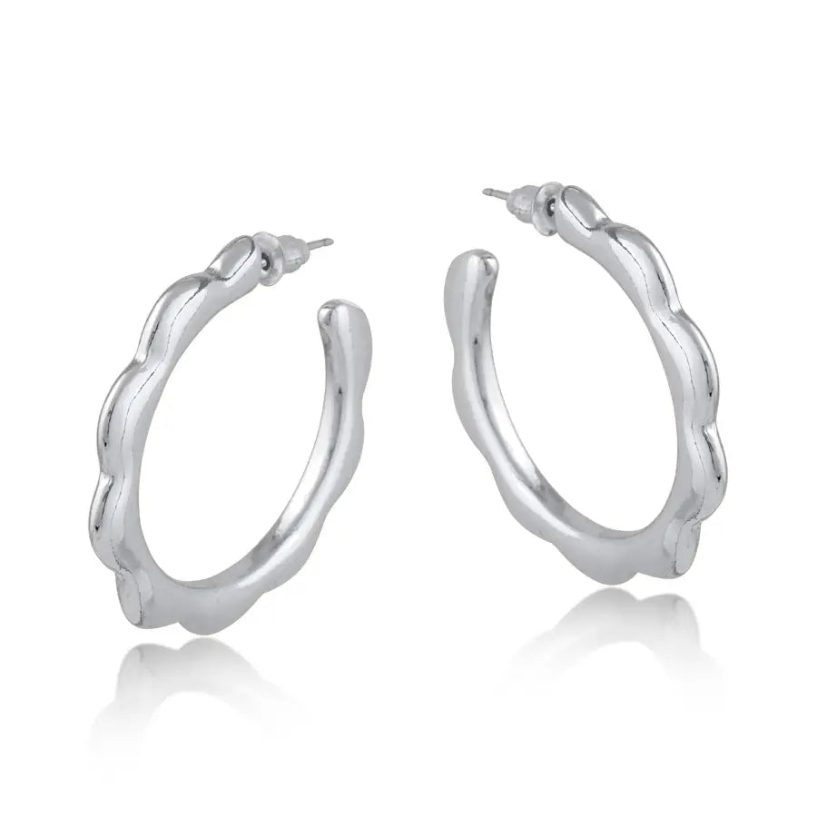 Camille squiggle hoops