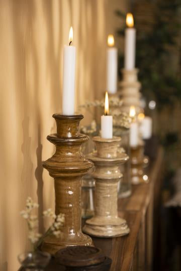 Stoneware candleholder