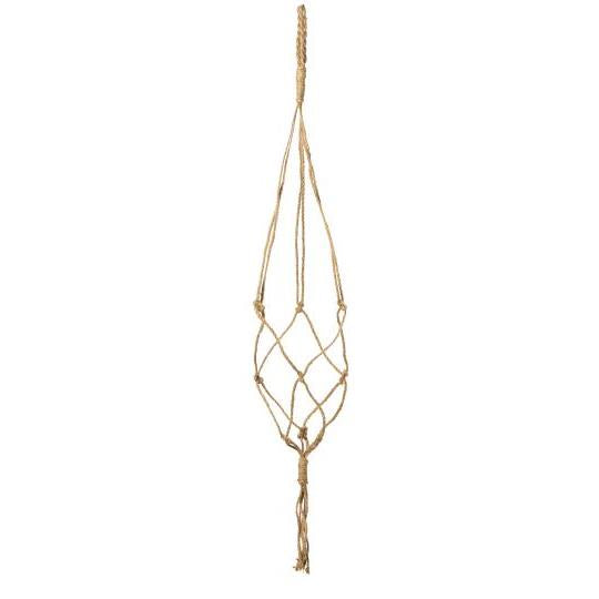 Jute macrame pot hanger