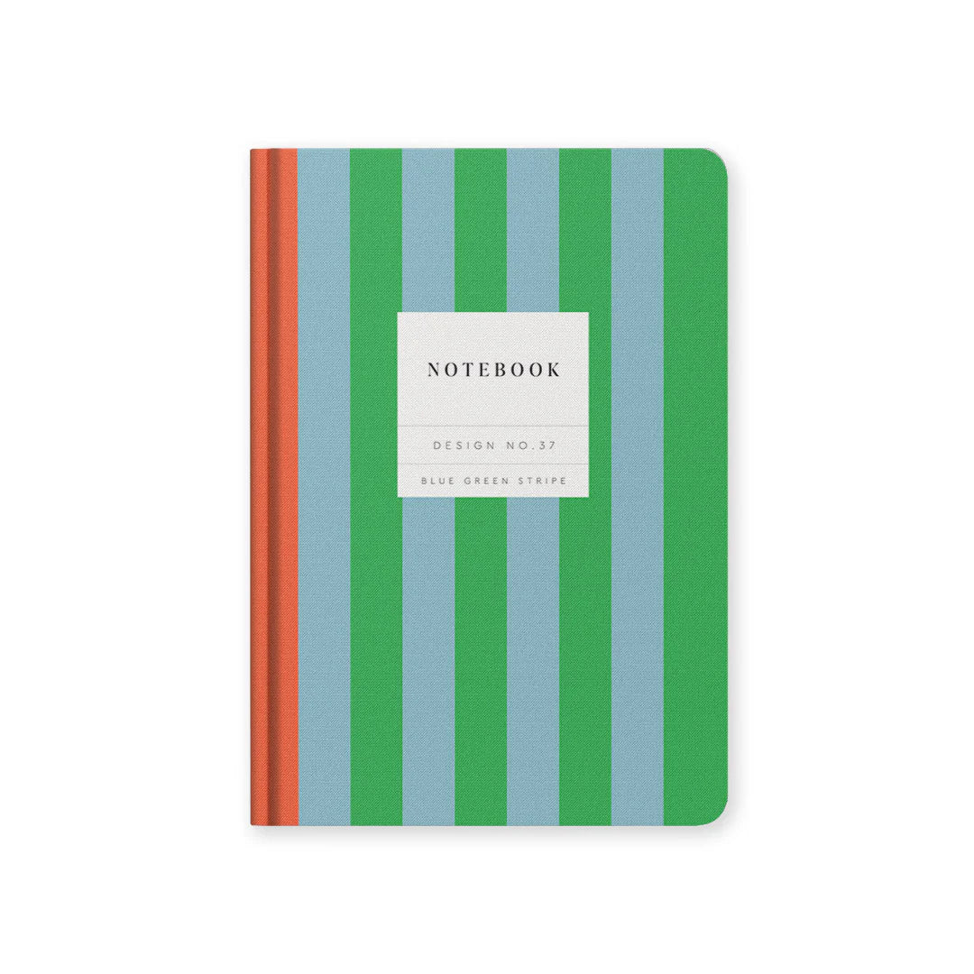 A5 stripy hardback notebook