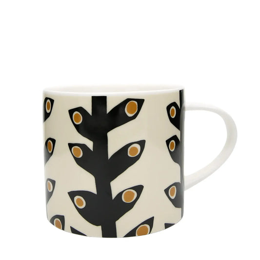 Patterned ceramic mug