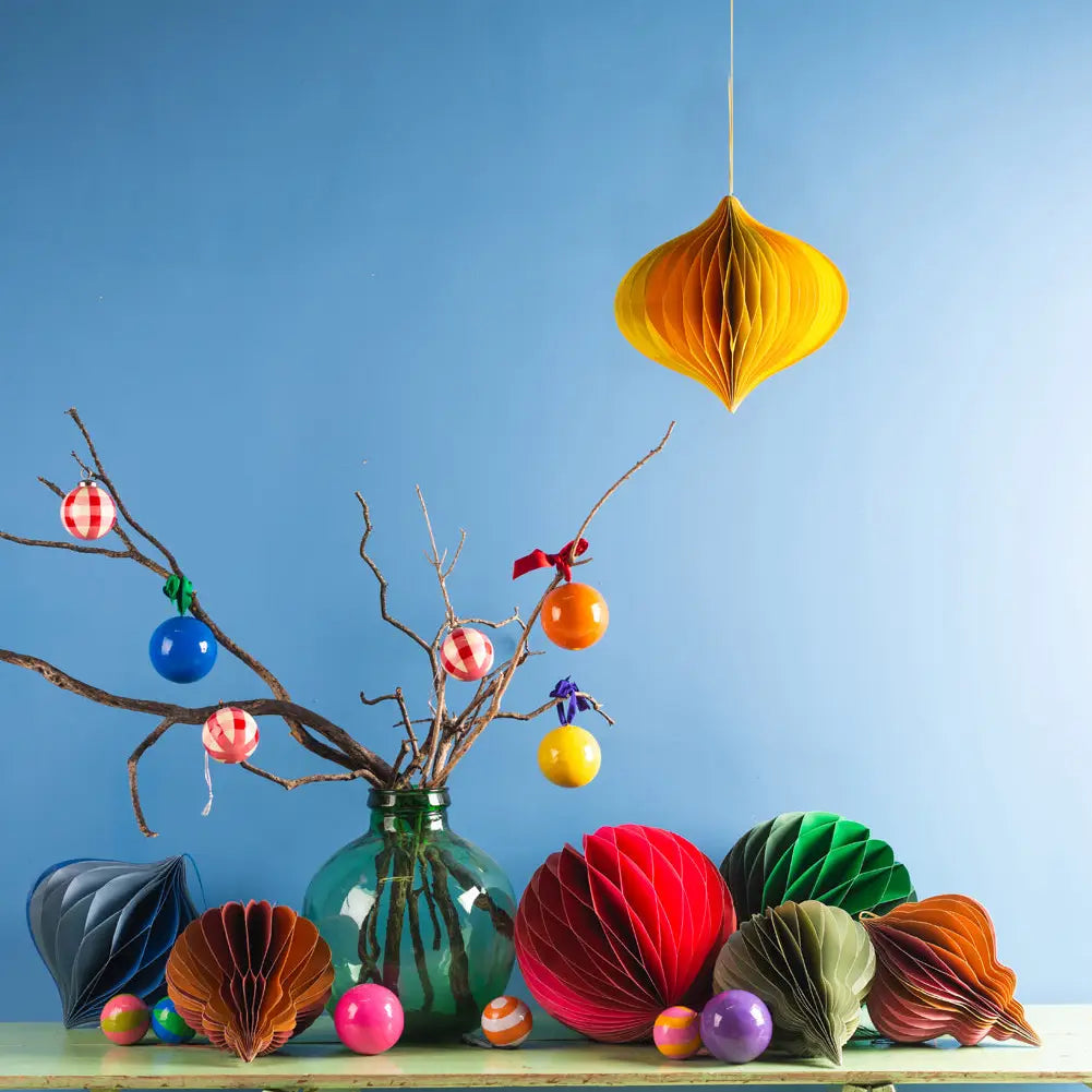 Origami hanging decorations