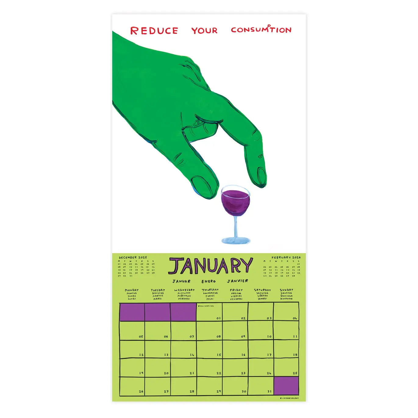 David Shrigley 2026 calendar
