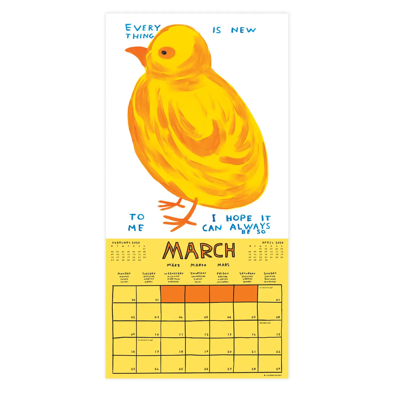 David Shrigley 2026 calendar
