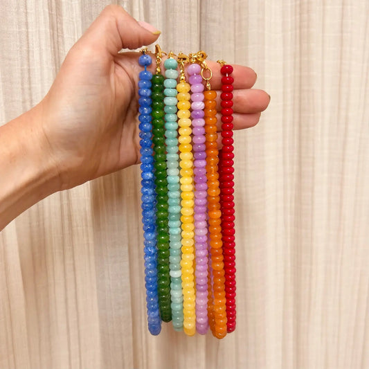 Rainbow beaded necklaces