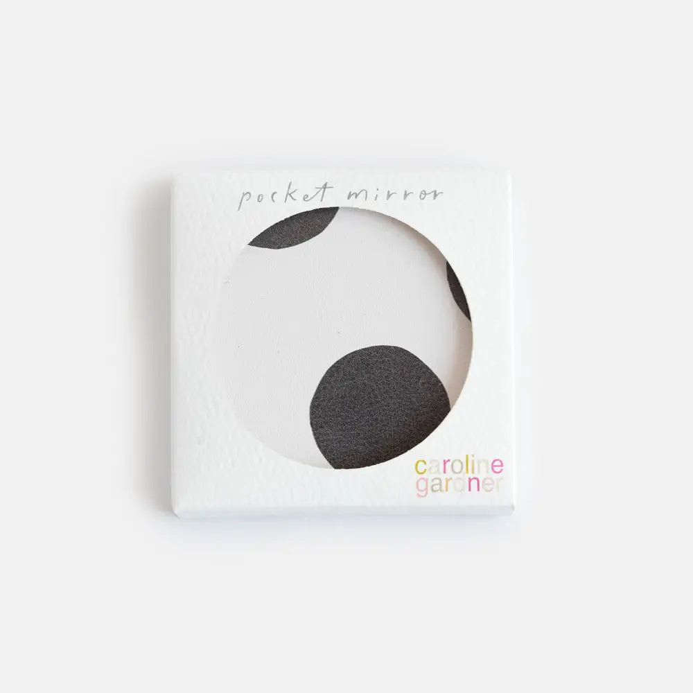 Gingham and Spot Pocket mirror
