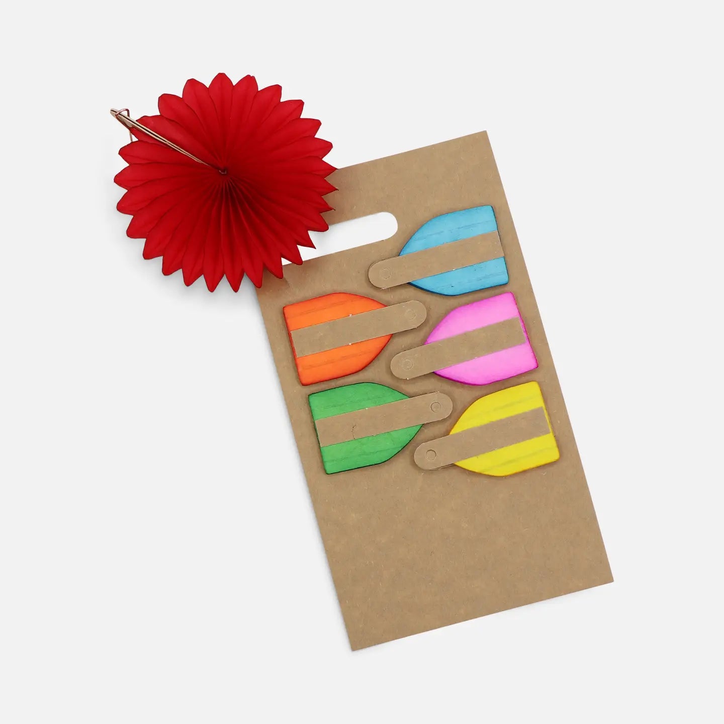 Set of mini paper fans - 8cm
