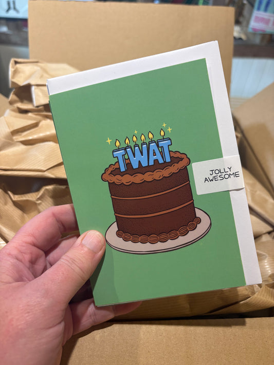 Twat birthday card