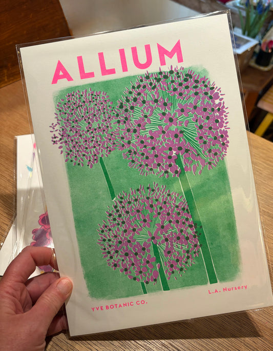 Allium riso print - A4