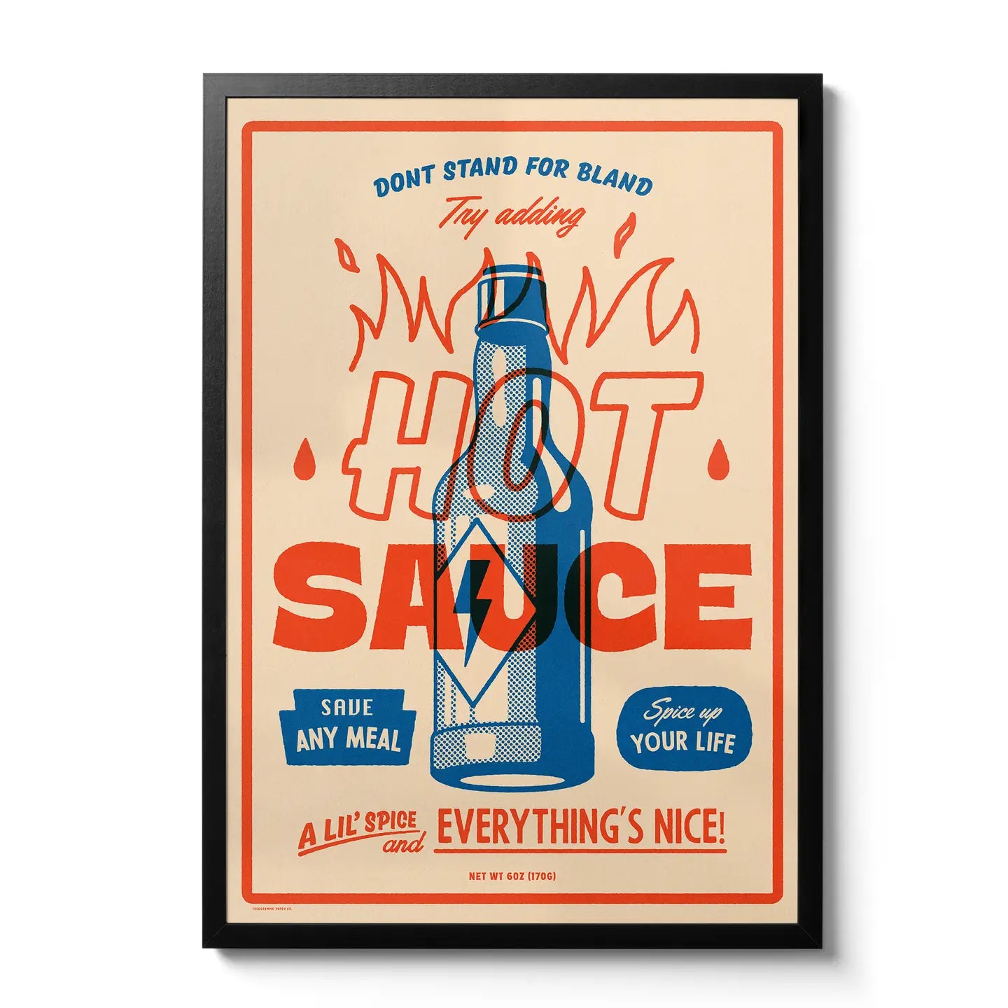Hot sauce A3 print