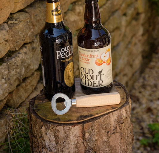 Wooden bottle opener