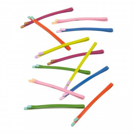 Bobby pins with coloured tips