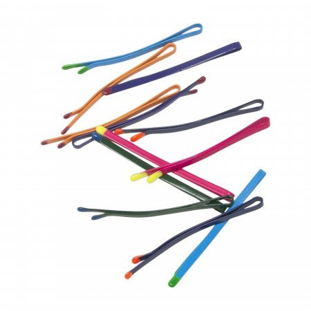 Bobby pins with coloured tips