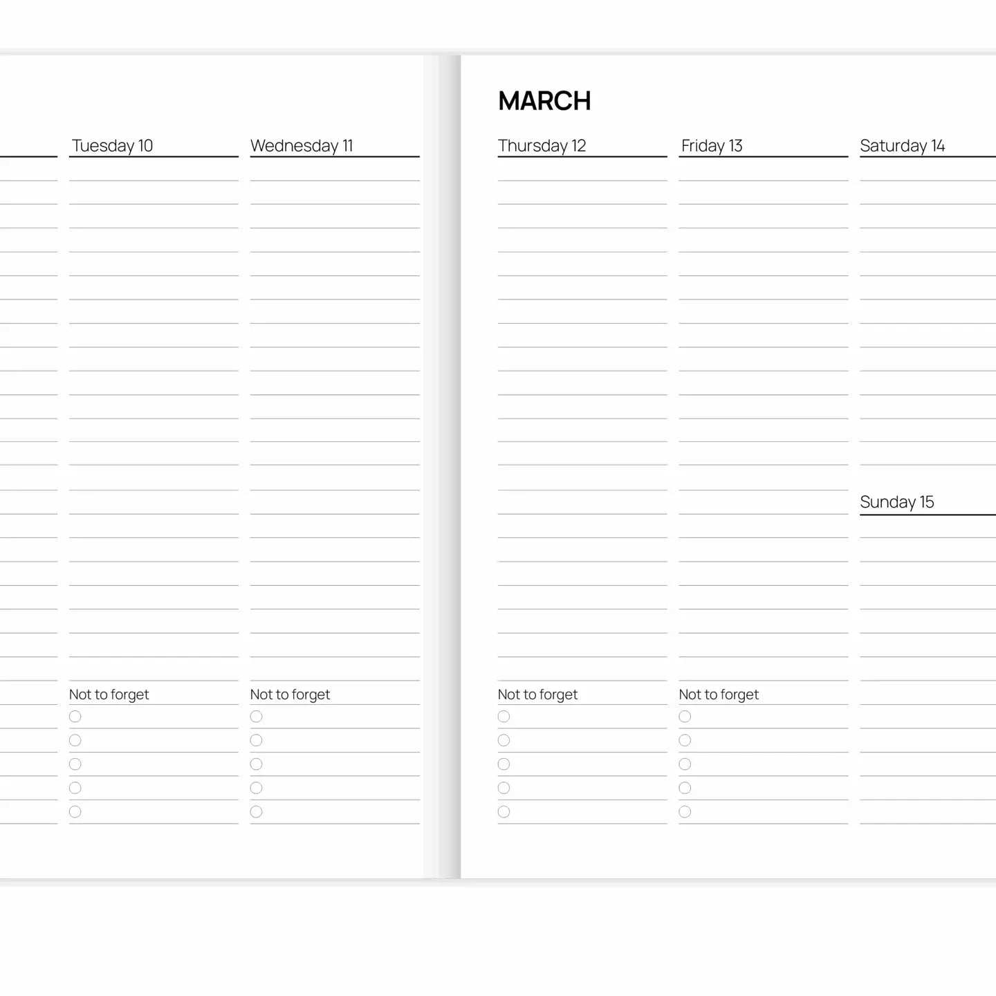 Stripy 2026 diary planner A-journal