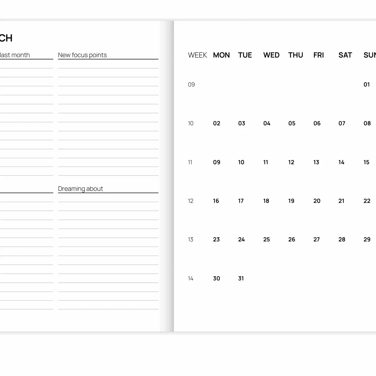 Stripy 2026 diary planner A-journal