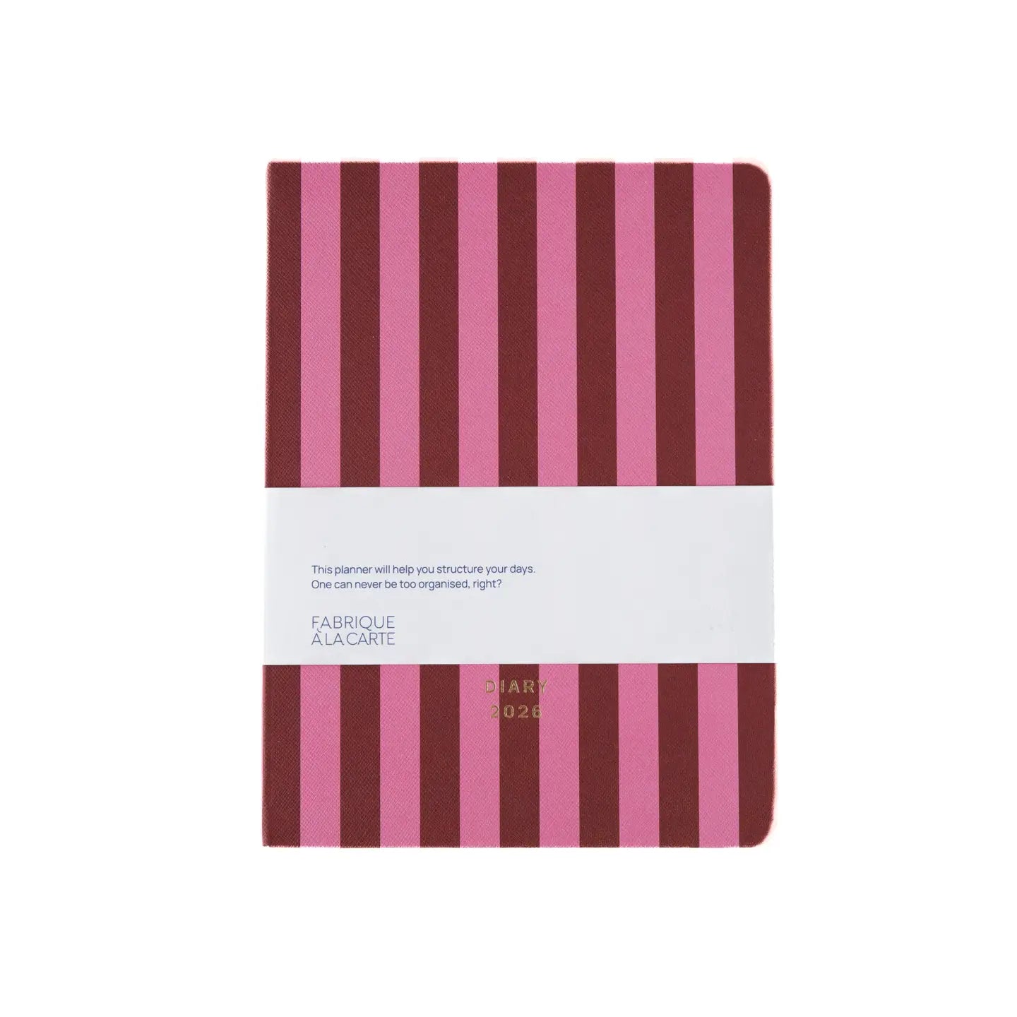 Stripy 2026 diary planner A-journal