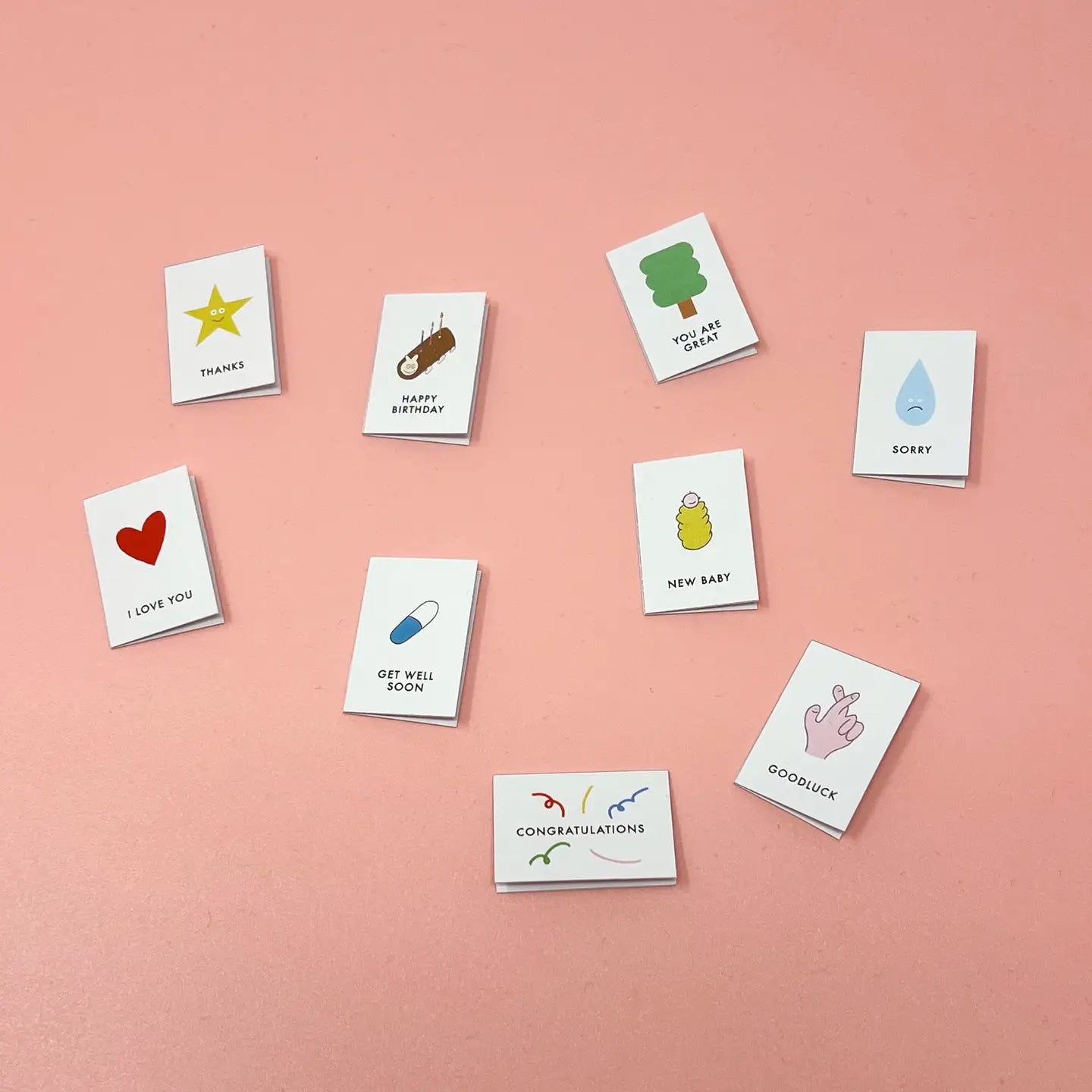 Tiny pen pal card set