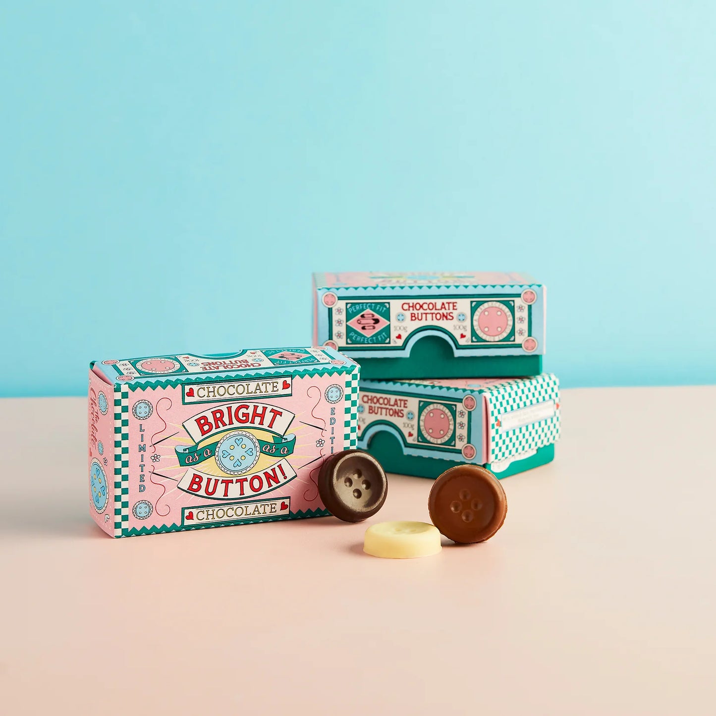 Bright as a button chocolates