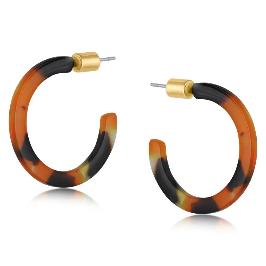 Thin resin hoops - Hortense