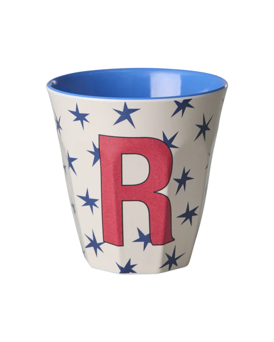 Starry alphabet melamine cup