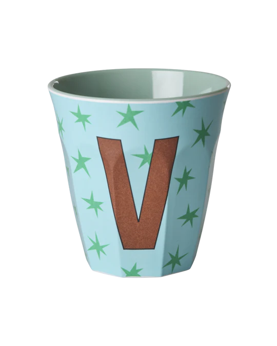 Starry alphabet melamine cup