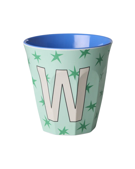 Starry alphabet melamine cup