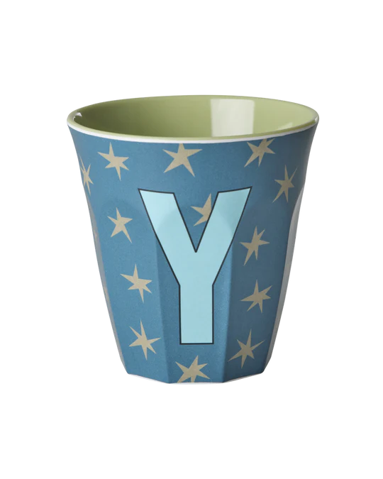 Starry alphabet melamine cup