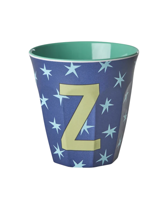 Starry alphabet melamine cup