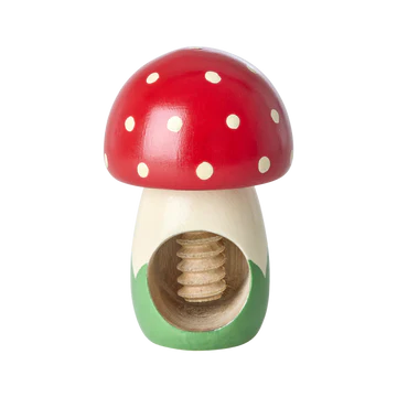 Mushroom shape wooden nut cracker