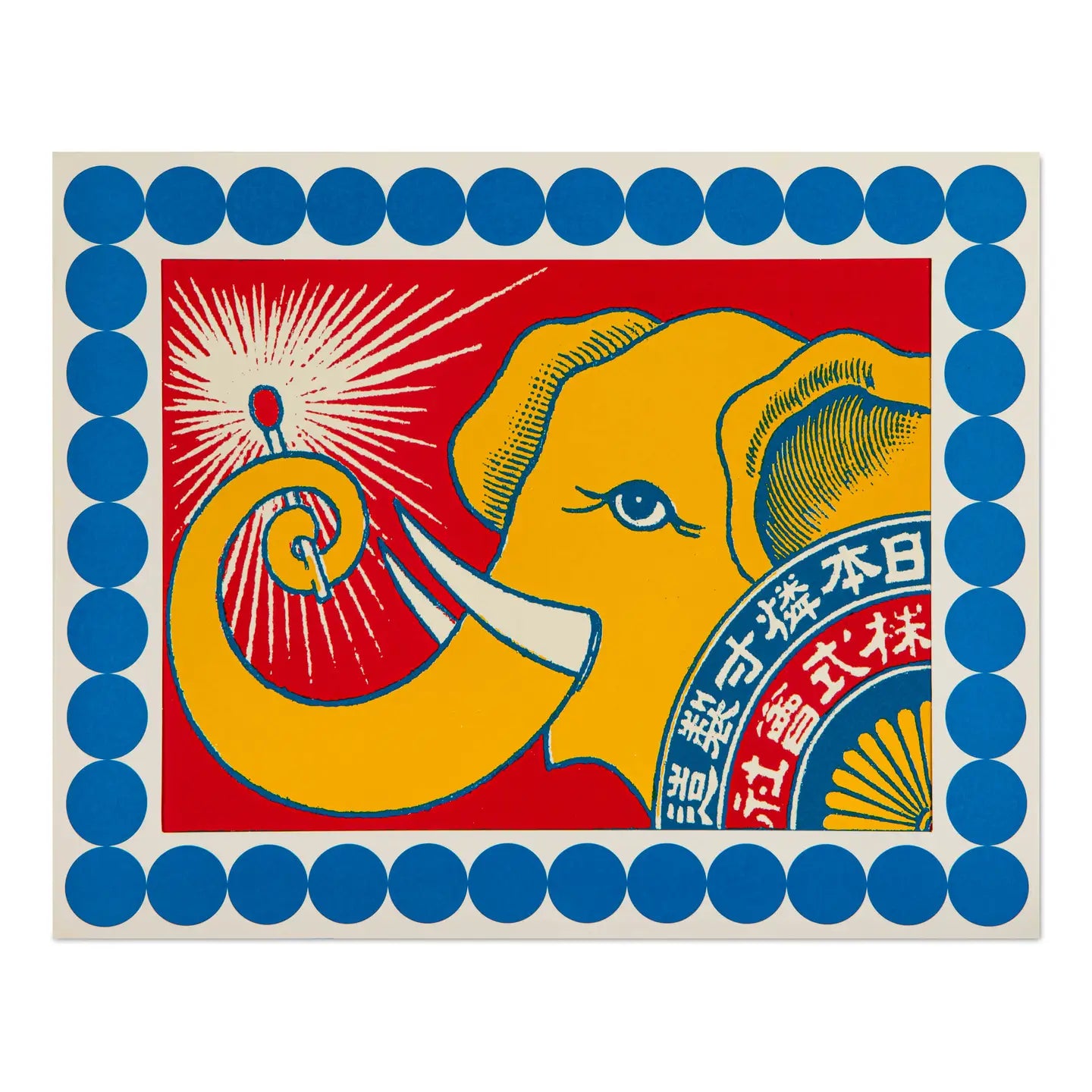 Elephant matchbox 40x50cm print