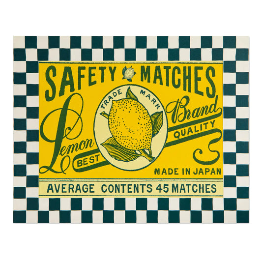 Lemon matchbox 40x50cm print