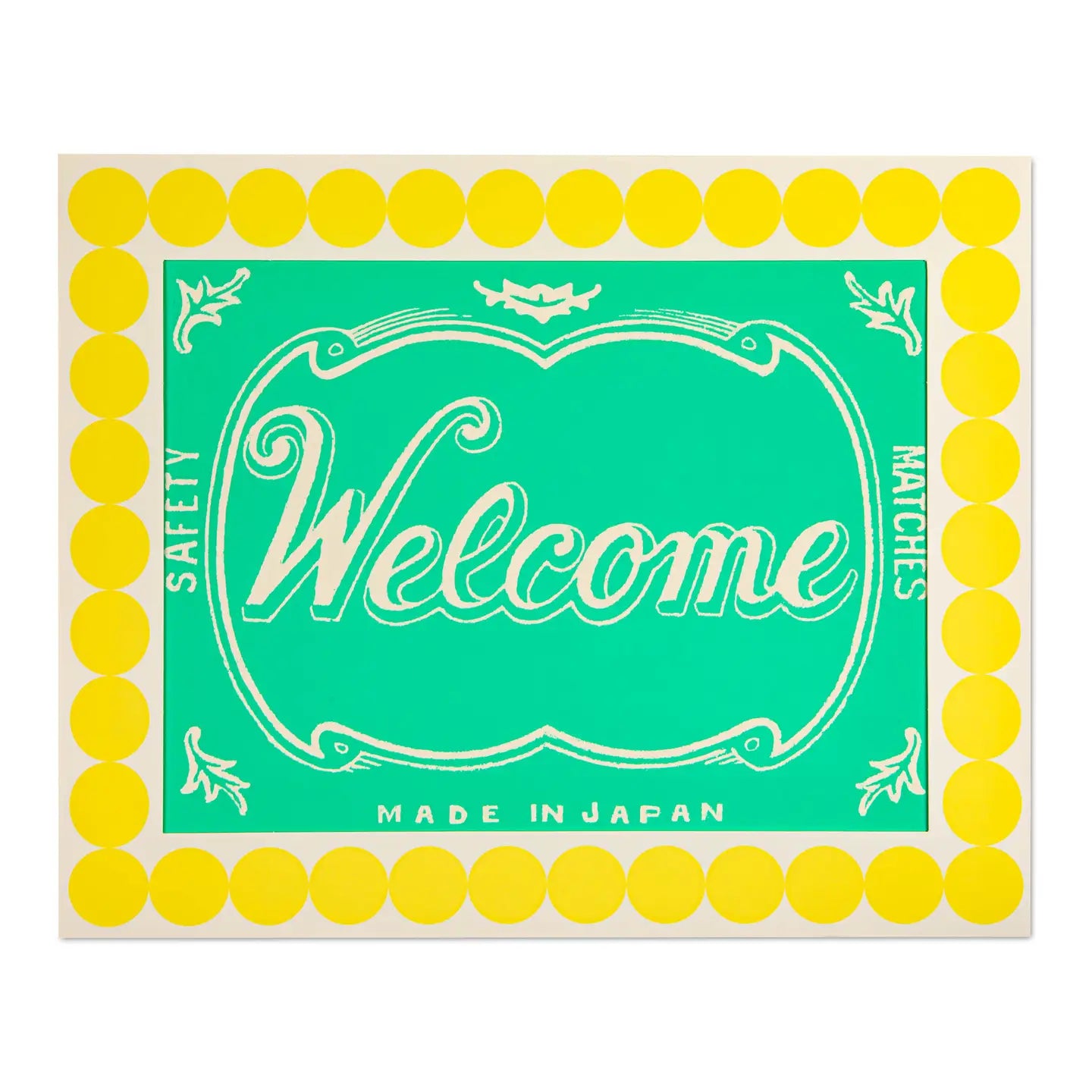 Welcome matchbox 40x50cm print