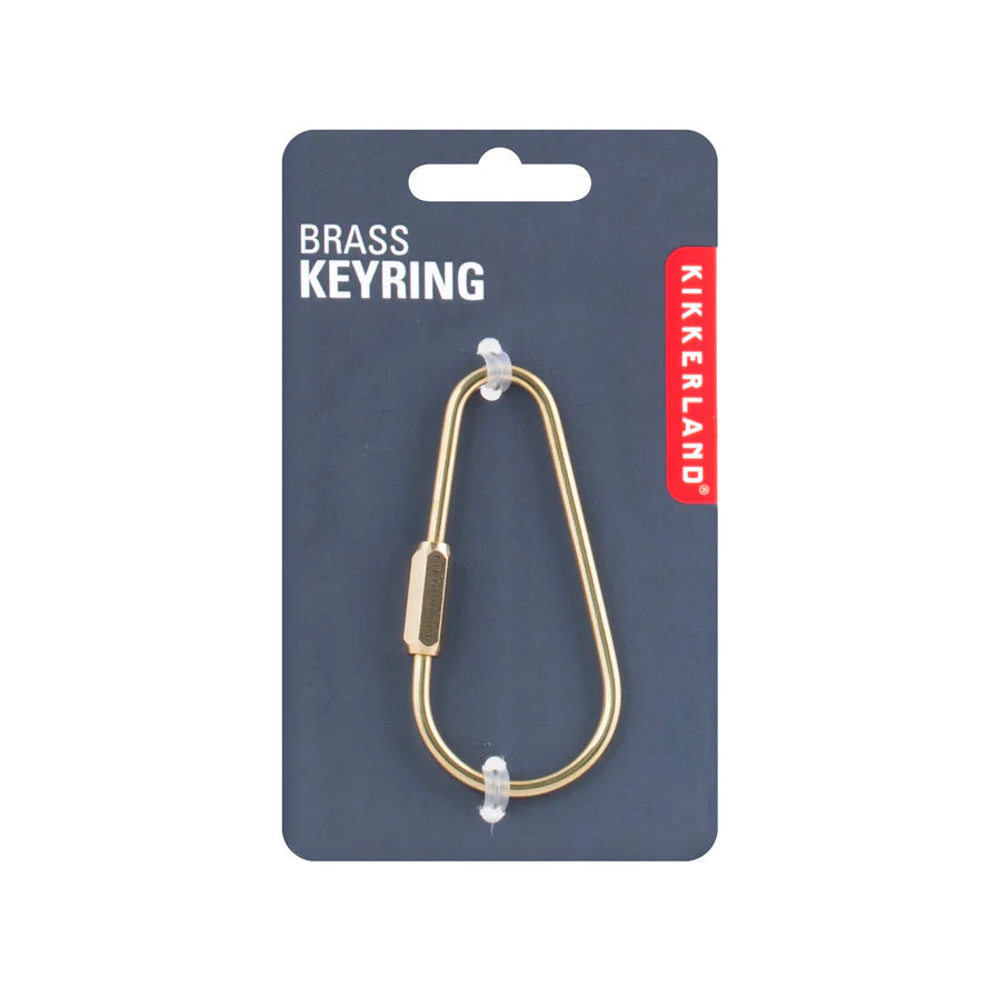 Brass keyring