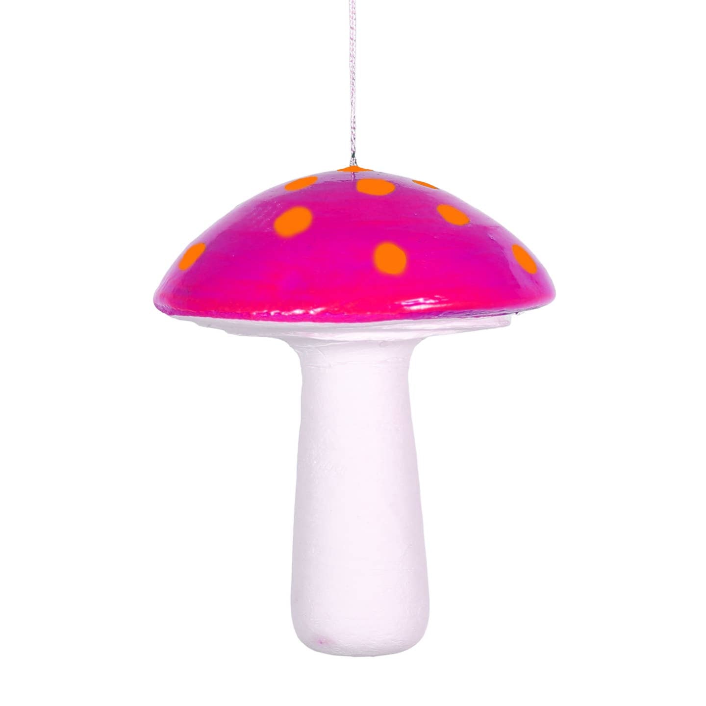 Pink and orange toadstool decoration