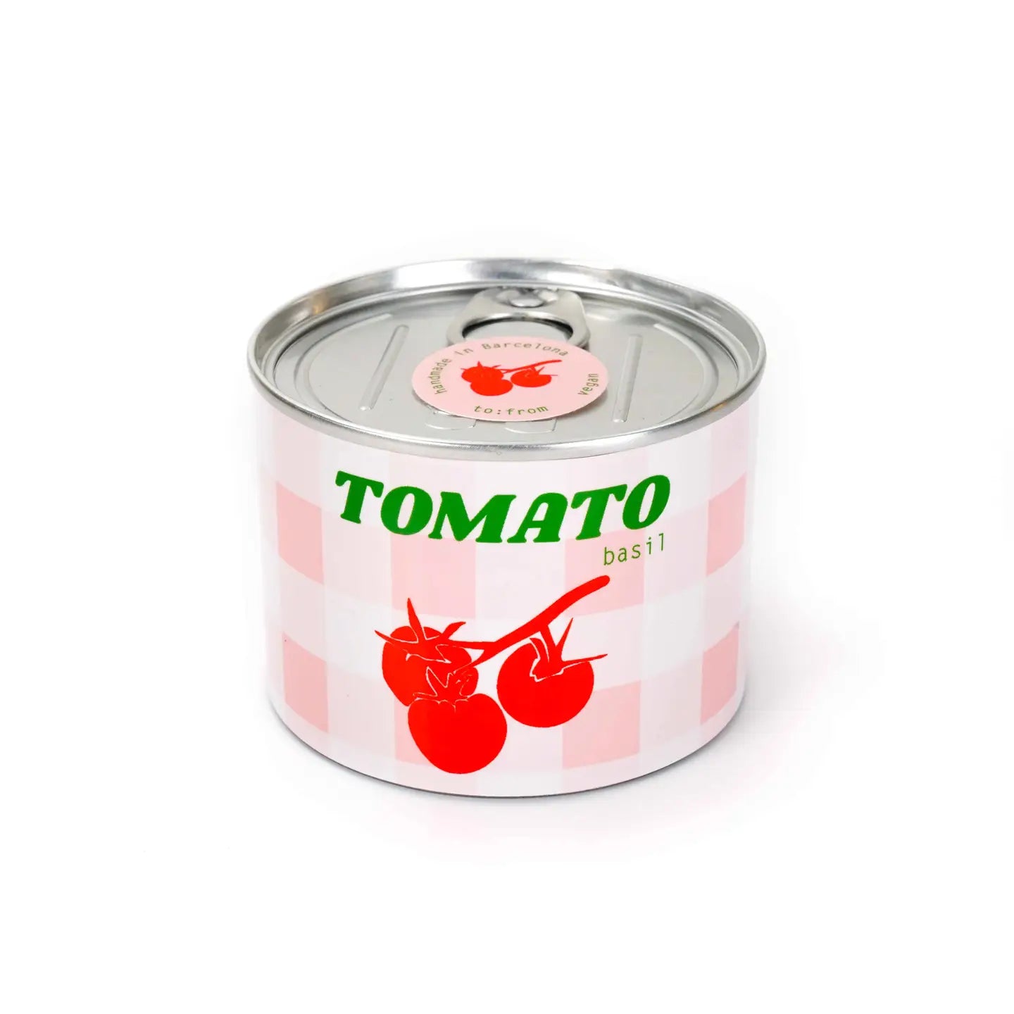 Scented candle in tin - round