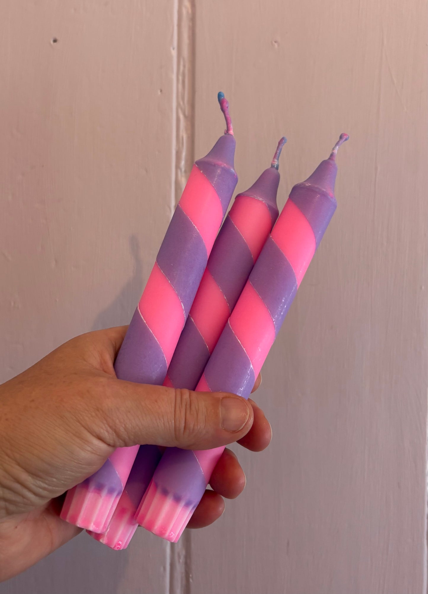 Stripy candles
