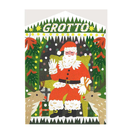 Christmas grotto greetings card
