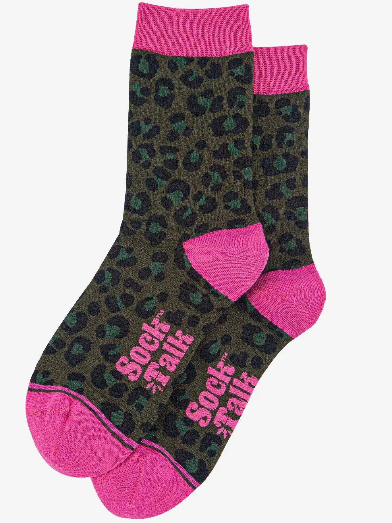 Leopard print bamboo socks