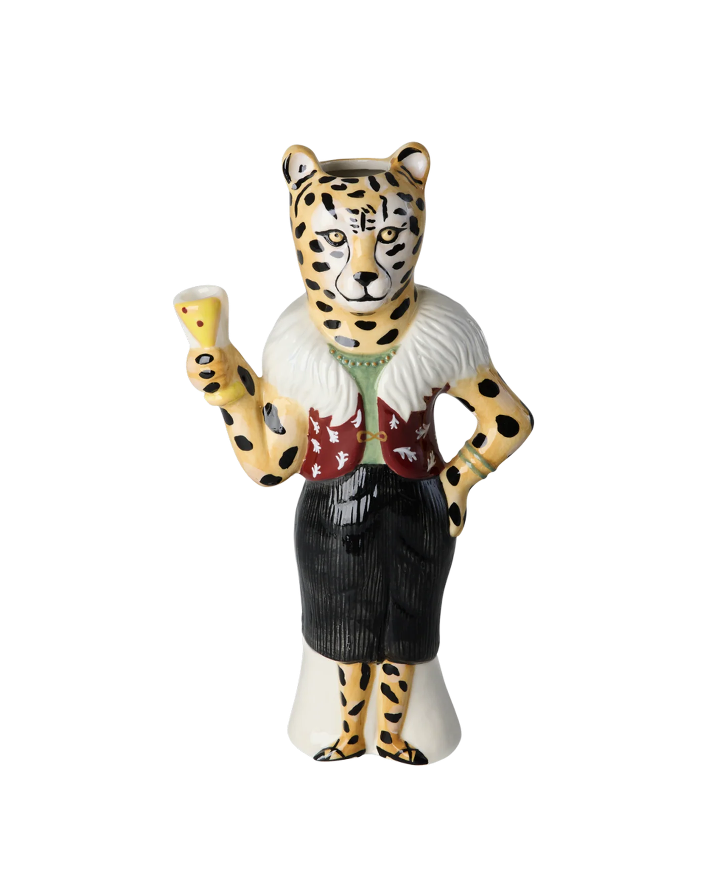 Leopard vase