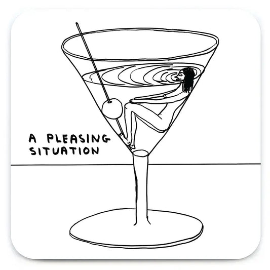 Pleasing situation coaster