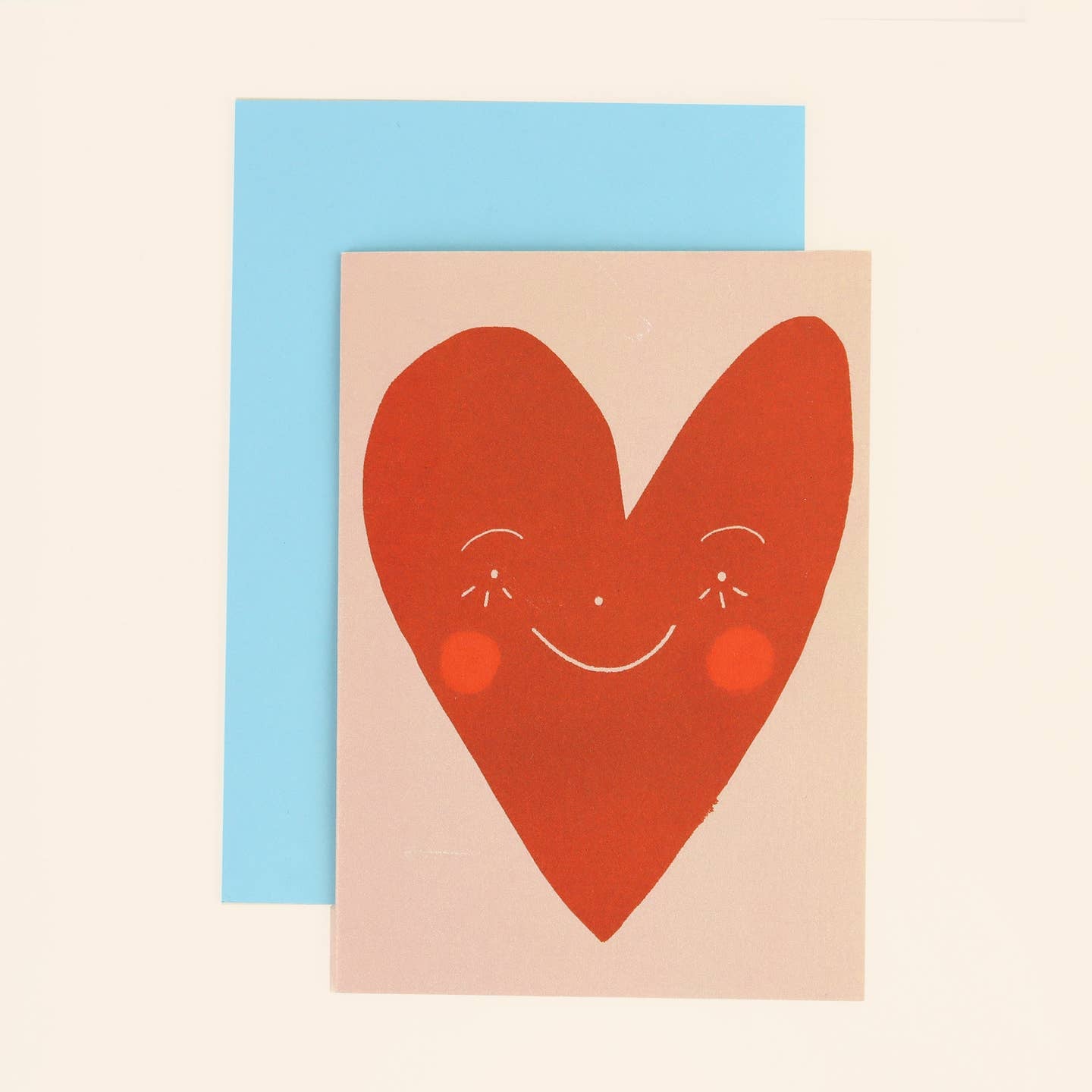 Smiley heart card