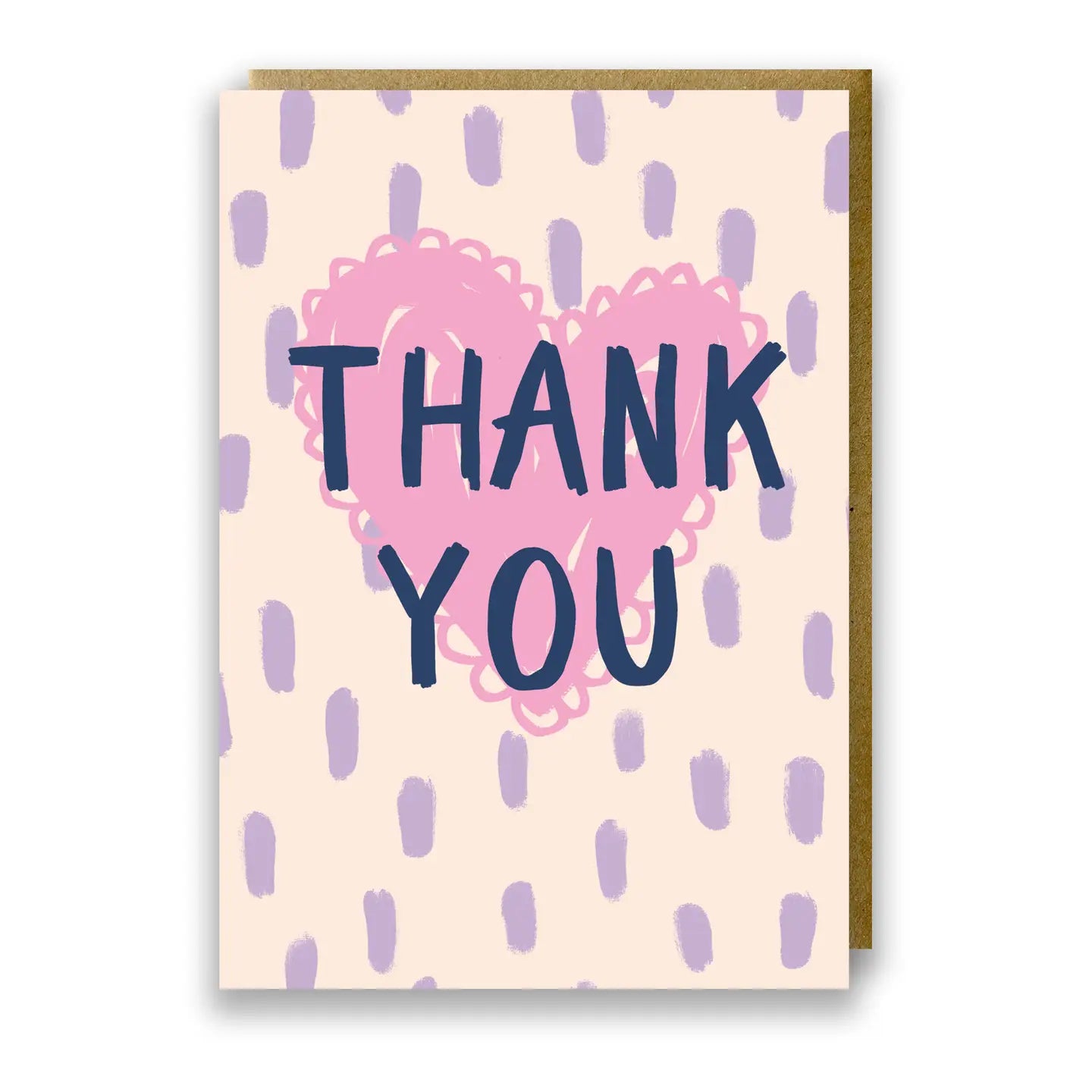 Thank you heart card