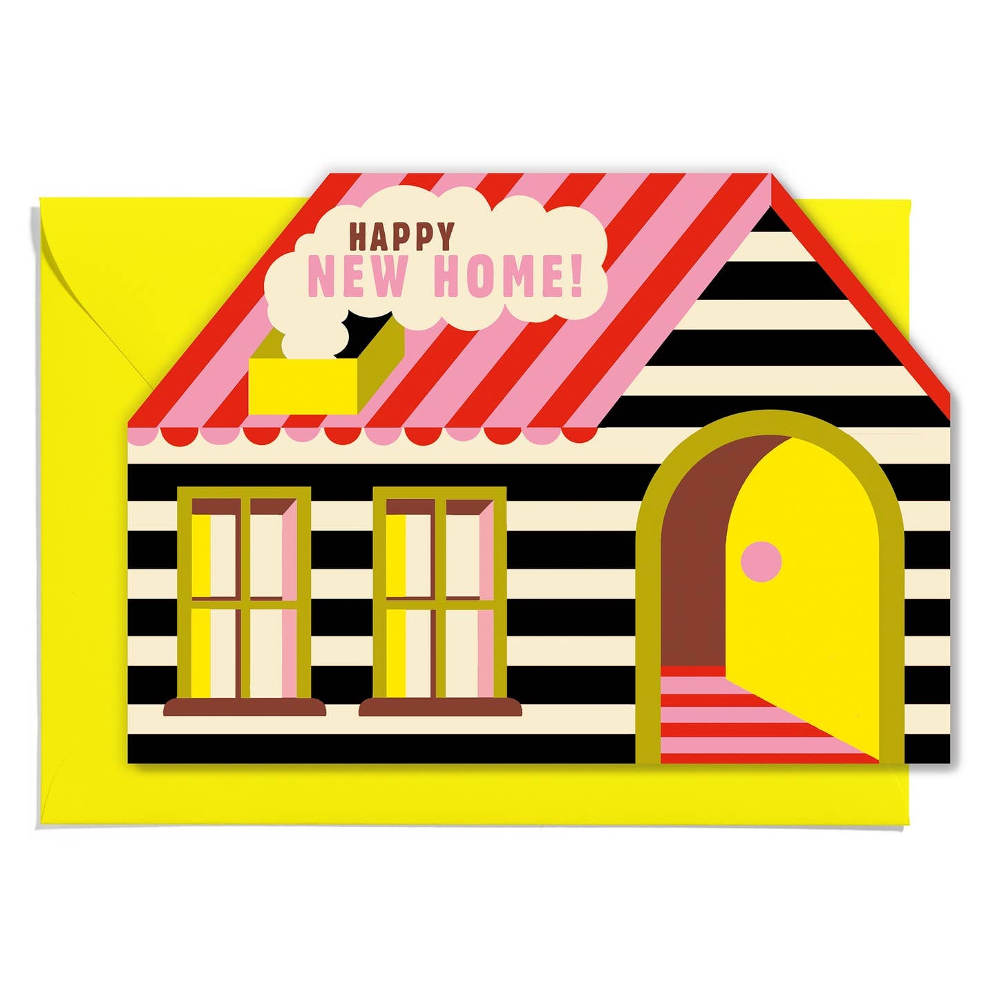 Happy new home house card