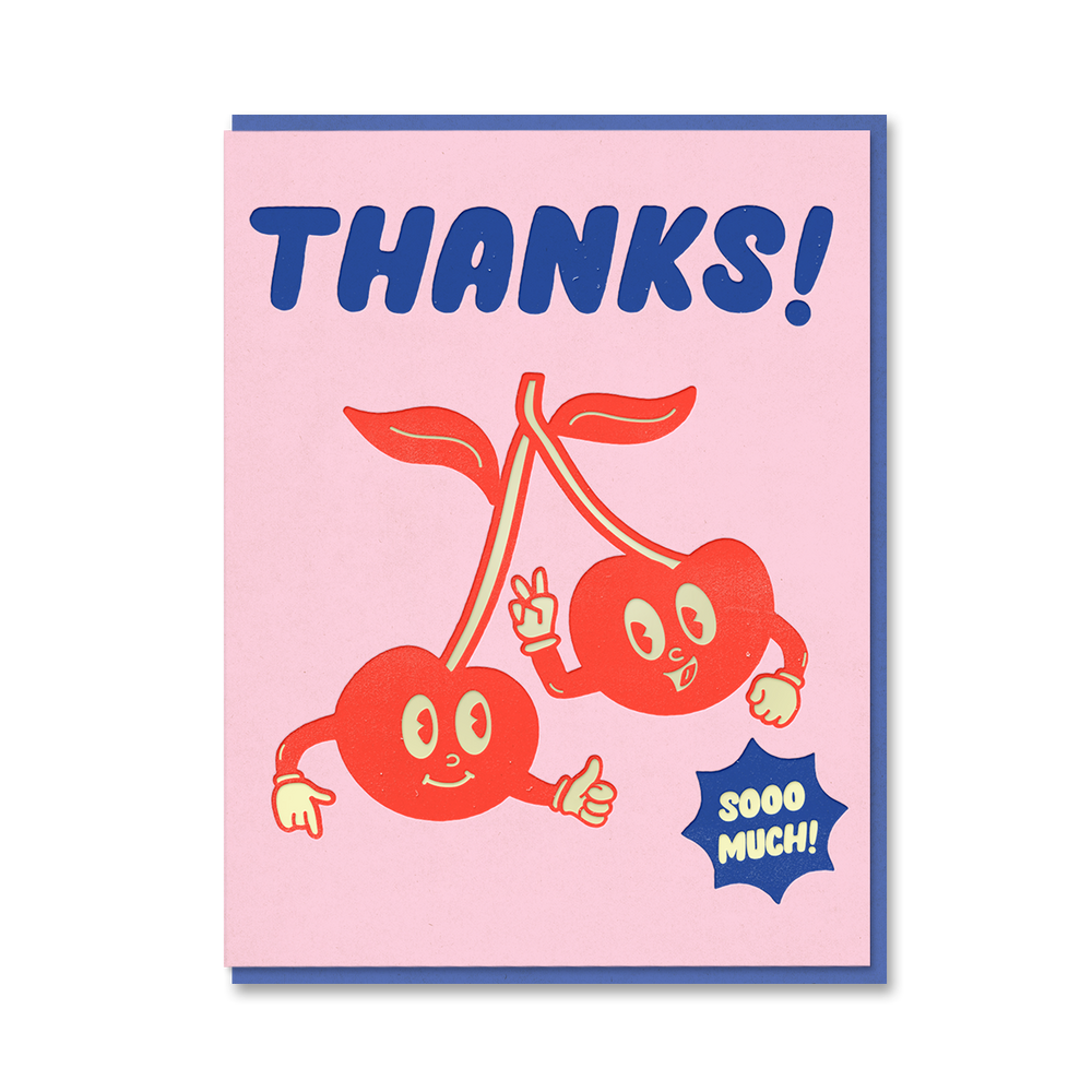 Thanks so much cherries card