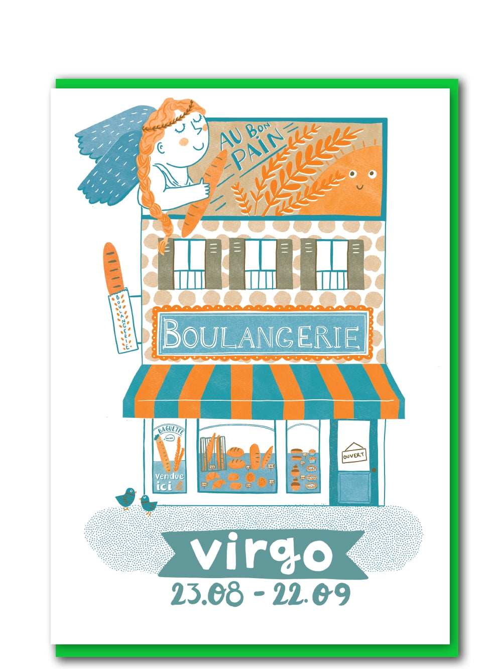 Virgo boulangerie card